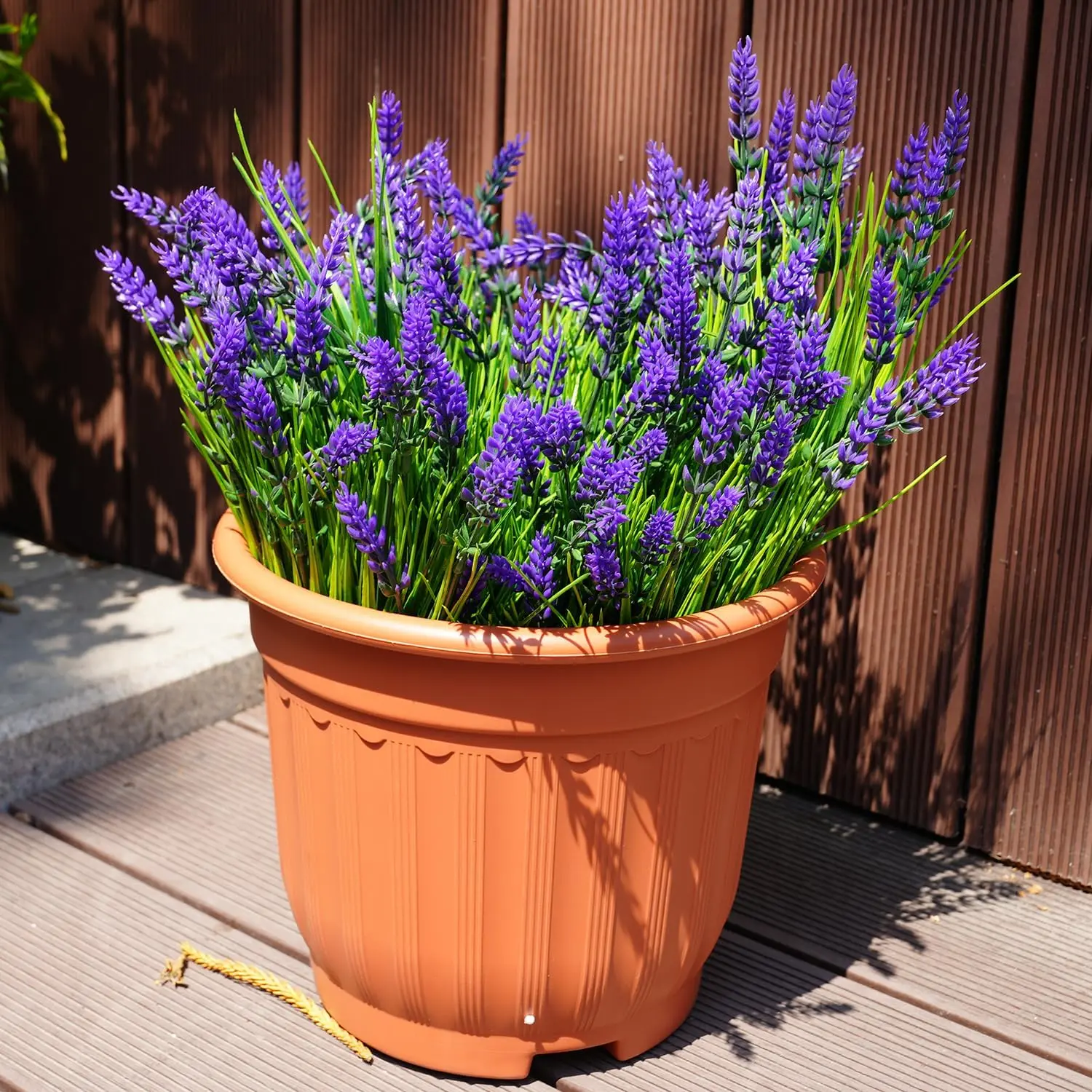 Serra Flora Adjustable UV-Resistant Artificial Lavender Bundles Multipack (12 or 22 Pcs Faux Flowers) - All-Seasons Fade-Resistant Artificial floral Plants for Garden Window Box, Outdoor Hanging Basket Decor homedecor