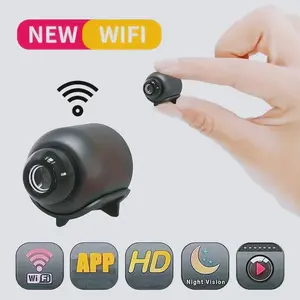 Mini WiFi Camera 1080P HD, Indoor Security Cam with Night Vision, 2-Way Audio, Baby & Pet Monitoring