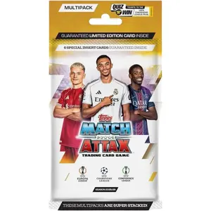2025/26 Topps Match Attax Multipack - Look for a Guaranteed Limited Edition Card