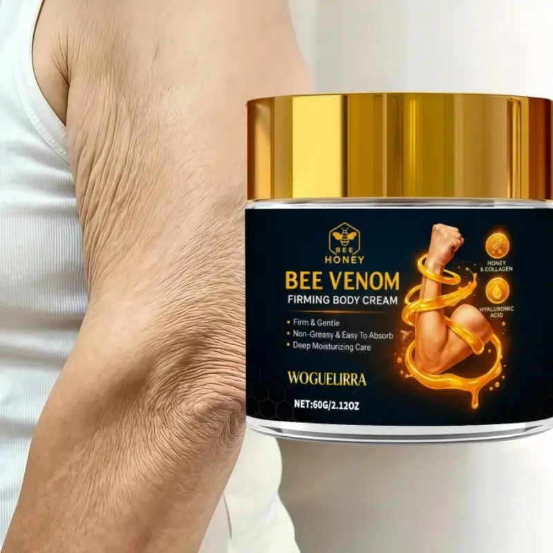 Advanced Body Care Bee Venom Firming Hydrating Moisturizing Cream, 3-Minute Tightening, 72-Hour Hydration, Collagen & Honey, for Abdomen, Thighs, Arms, Daily Use