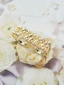 Men's Fashion Hip-Hop Style Irregular Flower Dual Finger Ring, Hollow Out Design, Perfect for Daily Wear & Parties, Ideal Gift, Trendy Jewellery Accessories