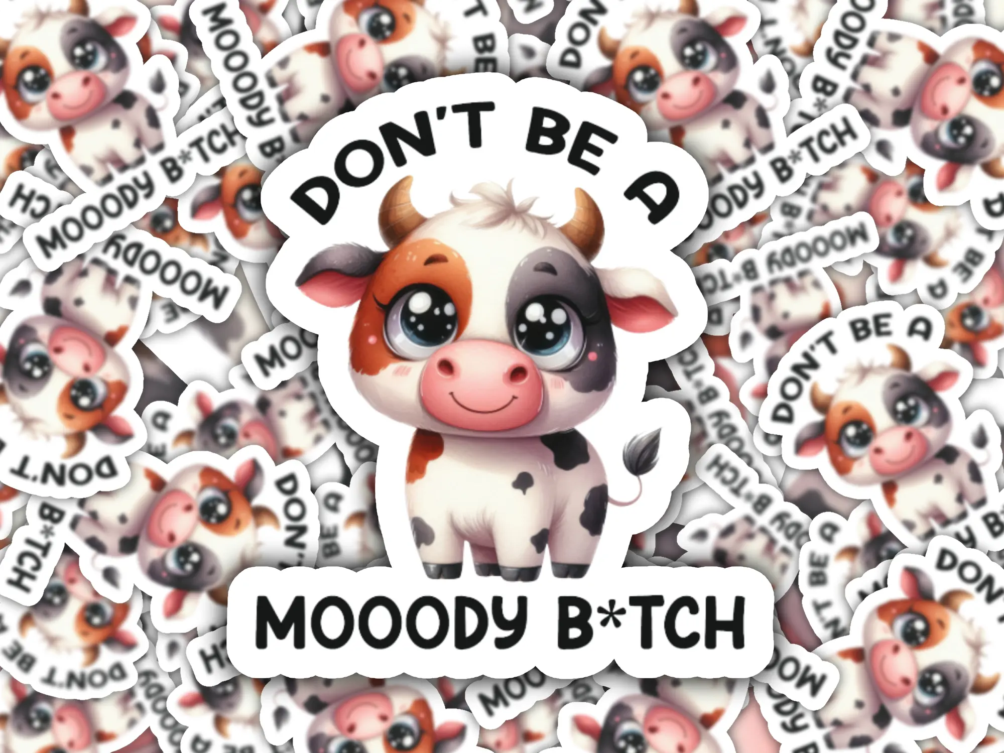 Funny Cow Sticker