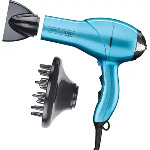 INFINITIPRO by CONAIR Hair Dryer, 1875W Salon Performance AC Motor Hair Dryer, Conair Blow Dryer, Aqua Conair