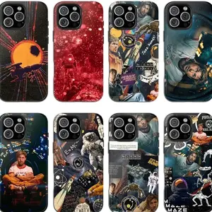 Astronaut & Space Collage Phone Case for iPhone and Samsung, Retro Sci-Fi Aesthetic Tough Case, Cosmic Art Cover for iPhone 17 16 15 14 13 Pro Max & Galaxy S25 S24 Ultra