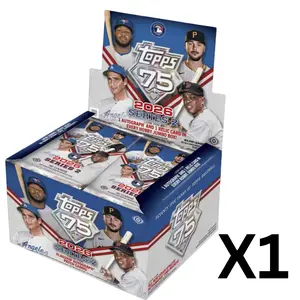 1276 BASEBALL 2026 TOPPS 75 SERIES TWO JUMBO HOBBY BOX X1, NEW RELEASE!  1 AUTOGRAPHS + 1 MEMORABILIA