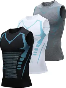 3-Pack Athletic Tank Tops for Men - Sweat-Wicking, Breathable & Slim-Fitting Tops Ideal for Running & Workouts | Sleeveless Gym Shirts