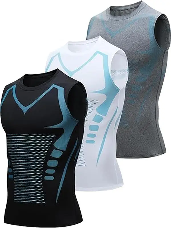 3-Pack Athletic Tank Tops for Men - Sweat-Wicking, Breathable & Slim-Fitting Tops Ideal for Running & Workouts | Sleeveless Gym Shirts