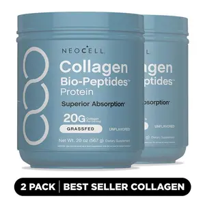 2x NeoCell Collagen Bio-Peptides Powder 20oz - Grassfed Protein Supplement - Advanced with 18 Essential Amino Acids 2x NeoCell Collagen Bio-Peptides Powder 20oz - Grassfed Protein Supplement - Advanced with 18 Essential Amino Acids