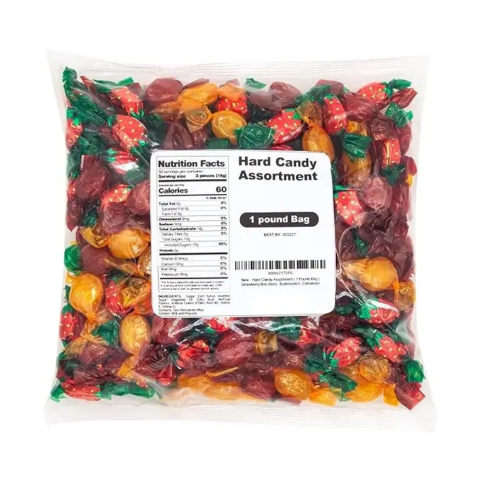 Nostalgic Hard Candy Assortment Mix - 16oz (1 LB) Individually Wrapped Sweet Treats