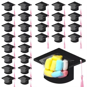 30 Pcs Graduation Cap Candy Box 2026 Class Grad Candy Dome Greeting Card Gift with Tassel Chocolate Holder for Friend Students Teachers School Party Favors Candy Holder Graduation Gifts Supplies