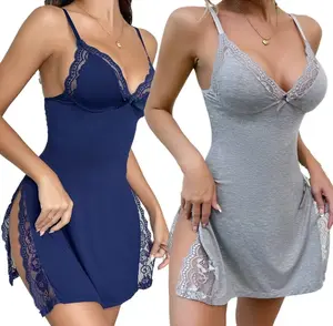 Women's Lingerie Sexy Nightwear Strap Nightgown Chemise