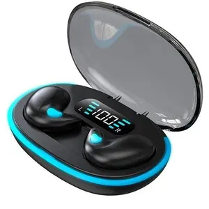 Invisible Clip-On Wireless Bluetooth Earbuds - Bone Conduction, Automatic Memory Pairing, Instant Low Latency, Stereo Audio, Noise Cancelling, Waterproof, Fast Charging, Wide Android Device Compatibility
