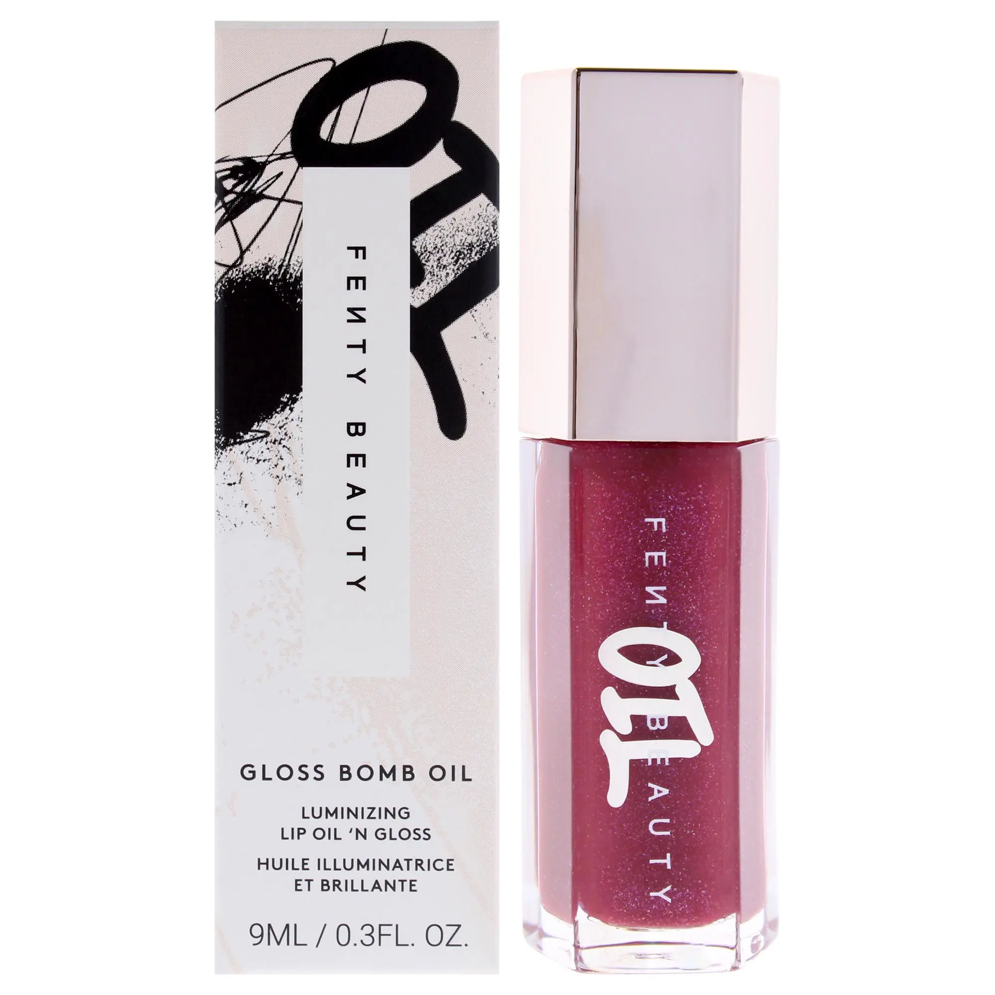 Gloss Bomb Luminizing Lip Oil N Gloss - 04 Razzberry Jamz by Fenty Beauty for Women - 0.3 oz Lip Gloss