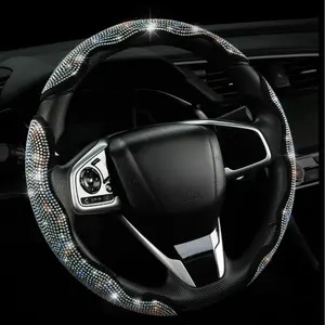 Bling-bling diamond steering wheel cover, it’s a total showstopper! Super easy to install, the sparkling diamond surface catches every eye. The anti-slip safety buckle keeps it firmly in place, making your drive more stable and secure!Fit most cars