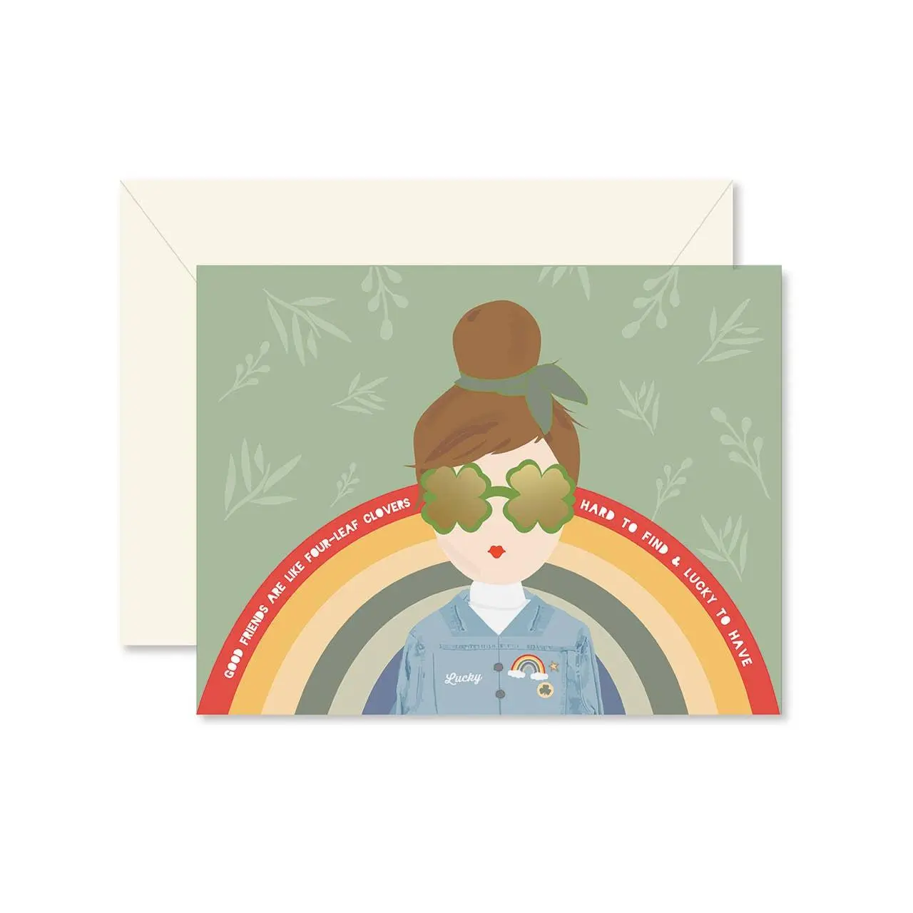 St Patrick's Day Card | Ginger Girl Lucky Friend Card