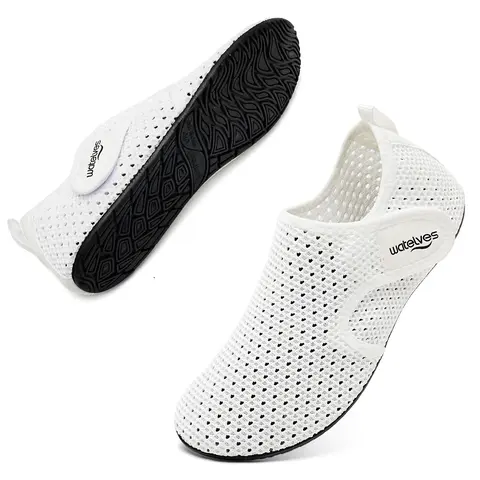 WateLves Foldable Quick Dry Barefoot House Slippers with Adjustable Magic Tape for Women Men Sock Shoes Travel Shoes Aqua Socks for Hotel Driving Pilates Swim Beach Pool Diving Boating Yoga Surf,travel essentials,camping essentials#sohochic