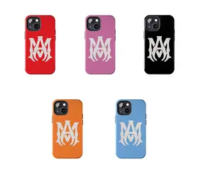 Colorful AMIRI Logo Impact-Resistant Phone Case - Luxury Design,  Finish Options for iphone 15 14 13 12 11 pro max ,plus , mini