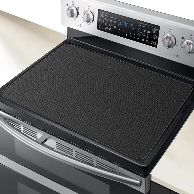 Reusable Non-Stick Washable Stove Cover and Protector for Gas Range Burners,Heat-Resistant Stove Guard for Kitchen Stove Top Stove Plate Electric Stove,Glass & Gas Range,XL Dish Drying Mat for Kitchen,Summer Cooking Essentials,Placemat & Coasters busy mom