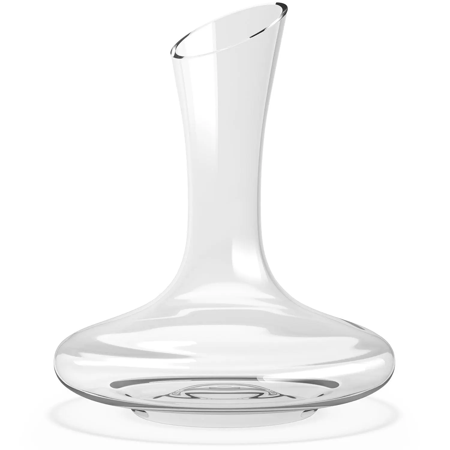 Le Chateau Wine Decanter - Hand Blown Lead-Free Crystal, Easy-Pour Slanted Spout, Home Bar Accessories, Ideal for 750ml Standard Wine Bottles