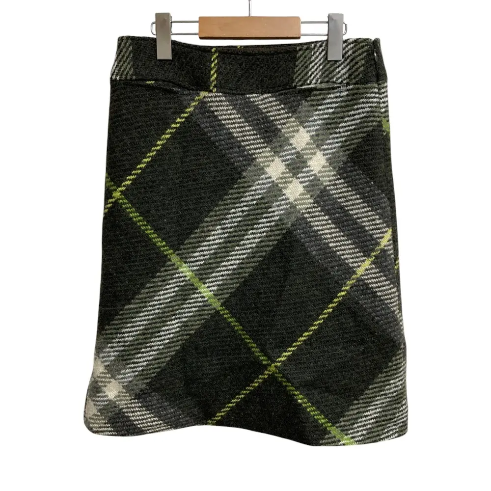 Pre-owned BURBERRY Wool Small Leather Goods London Pencil Skirt