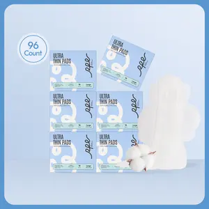 RPE Life Night Pad - 100% Organic Cotton with Wings, Soft and Absorbent, More Wider & Longer