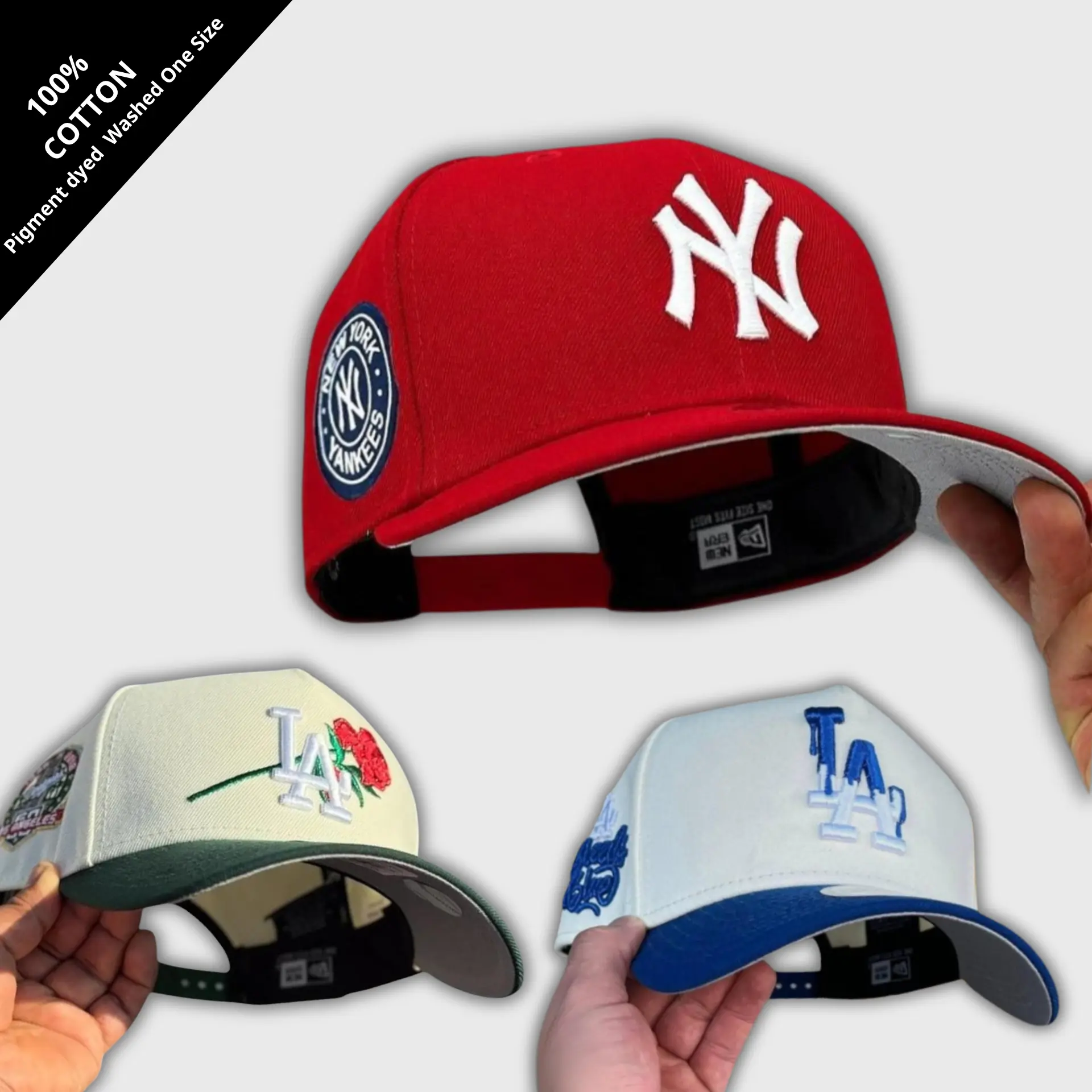 New Era MLB Dodgers Yankees 9FORTY 59FIFTY Snapback Baseball Cap – Adjustable Gorras Hombre Mujer, Curved Brim Streetwear Baseball Hat, Hip Hop Urban Fashion, Classic Vintage Sport Aesthetic, Trending TikTok USA Style