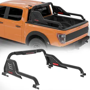 Truck Bed Roll Bars, Universal Adjustable Chase Rack Sport Bar for Full-Sized & Mid-Sized Trucks Compatible with Ford F-150/F-250/F-350, Ram 1500/2500/3500,GMC Sierra, Chevy Silverado, Tundra, Titan