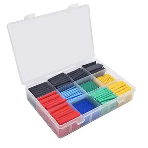 Multi-Color Heat Shrink Tubing & Connectors - Waterproof & Flame Retardant - Wire Connector Insulation Sleeve for DIY & Repair - Professional Electrician Grade - Quick Shrinking & Safe Insulation