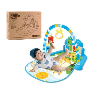 Baby Play Mat Baby Gym,Funny Play Piano Tummy Time Baby Activity Mat with Infant Sensory Baby Toys, Music and Lights Boy & Girl Gifts for Newborn Baby