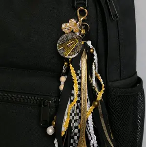 Junk Keychain Set - Custom Color Choice, Initial Charm, Stylish Design & Trendy Accessories
