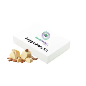 HempTherapy Care Suppository Kit - DIY Herbal Oil Suppositories with 100 Molds, Latex Gloves, Pipettes, Stirring Sticks, Cocoa Butter & Instructions