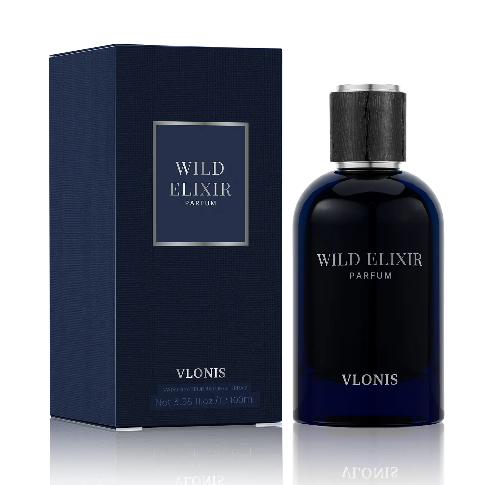VLONIS Wild Elixir Perfume for Men - Smoky, Spicy, Woody Cologne, Intense Longlasting Luxury-Inspired Sultry Night Signature 3.4 fl oz, Intense Men's Fragrance