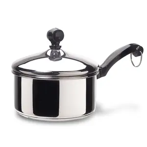 Classic Series Stainless Steel Saucepan with Modern Performance & Dishwasher Safe Design for Versatile Cooking - Cookware Pots with Traditional Handles
