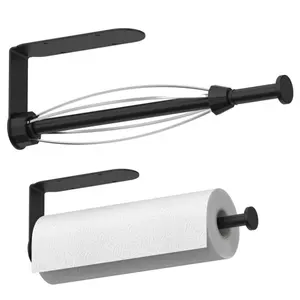 Mbillion Under Cabinet Paper Towel Holder for Kitchen, RV & Camper - Waterproof, Anti-Rust Wall Mount with No Drill Installation, 5.71” Compact Design