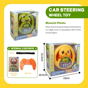 car steering wheel toy, early education steering wheel toy, rotatable steering wheel toy with music and sound, fulfilling your child's driving dream, a must-have for holiday gifts summervibes