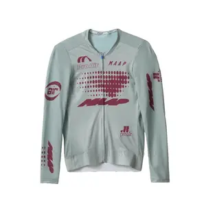 Men's Cycling Jersey with Long Sleeve UPF 50+ Anti-UV Slim Fit Breathable Cycling Maillot Quick Dry MTB Road Cycling Shirt 2025