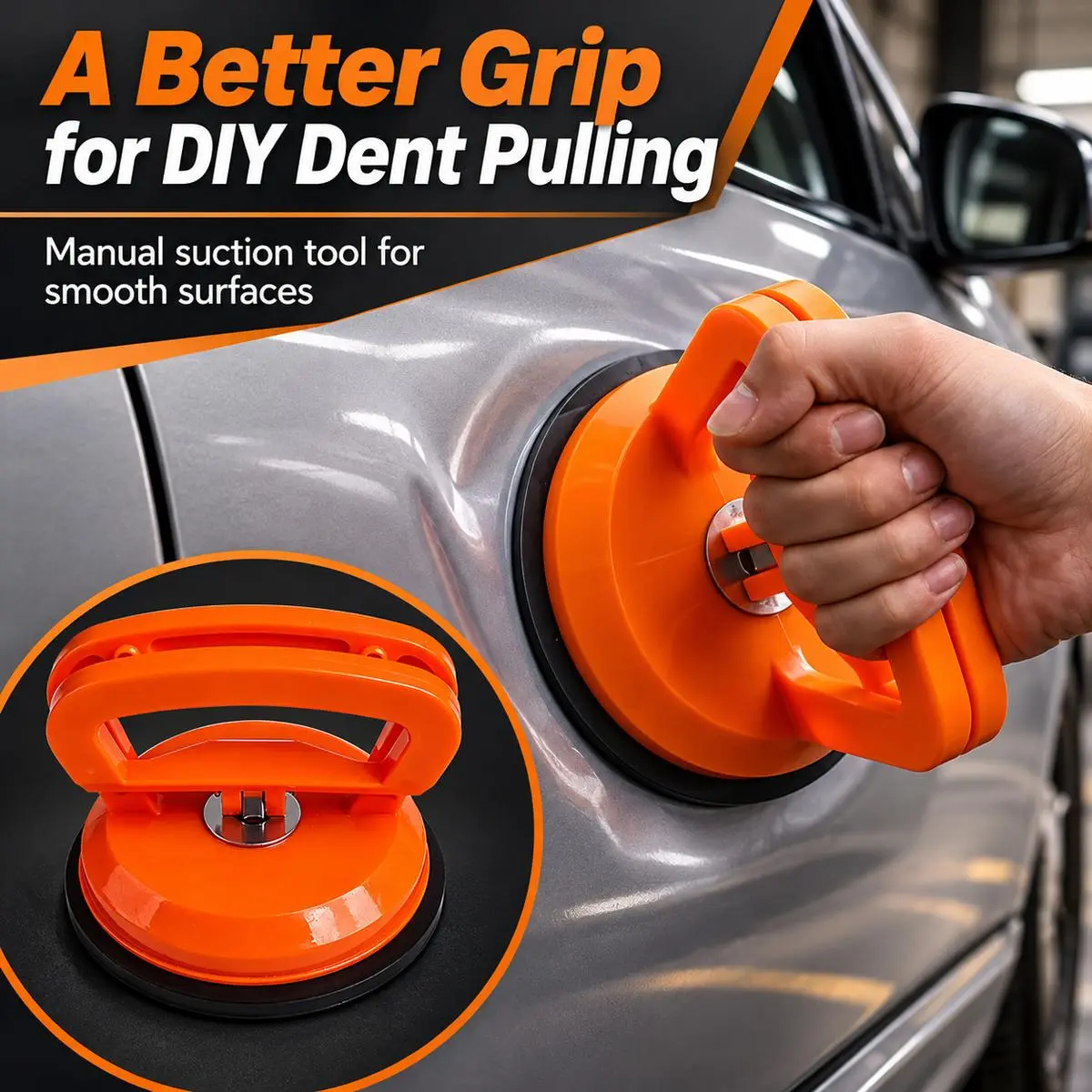 Strong Suction Cup Dent Puller, Manual Panel Lifting Tool for Car Dent Repair, Smooth Tile and Glass DIY Tasks