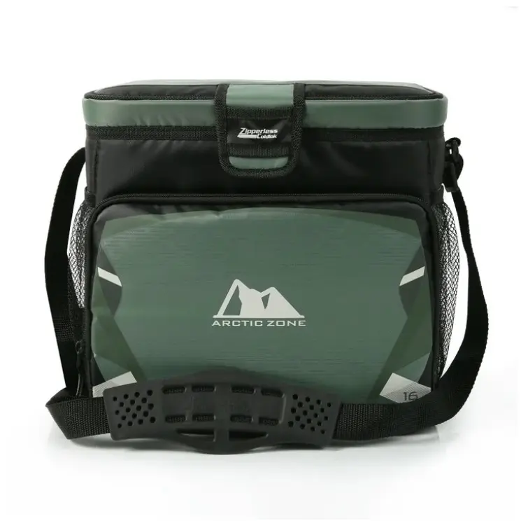 16 Can Zipperless Soft Cooler, Sea Spray Green, 11 QT