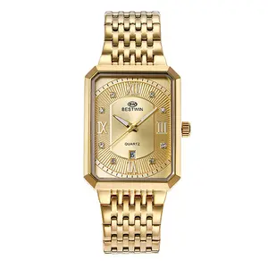 OIDEA Men's Stylish, Durable Rectangular Dial Stainless Steel Strap Quartz Analogue Dress Cuff Wristwatch - Luminous Hands, Multi-Function Calendar Display, 3ATM Water Resistant, Durable Watch, Stylish Watch summerwins