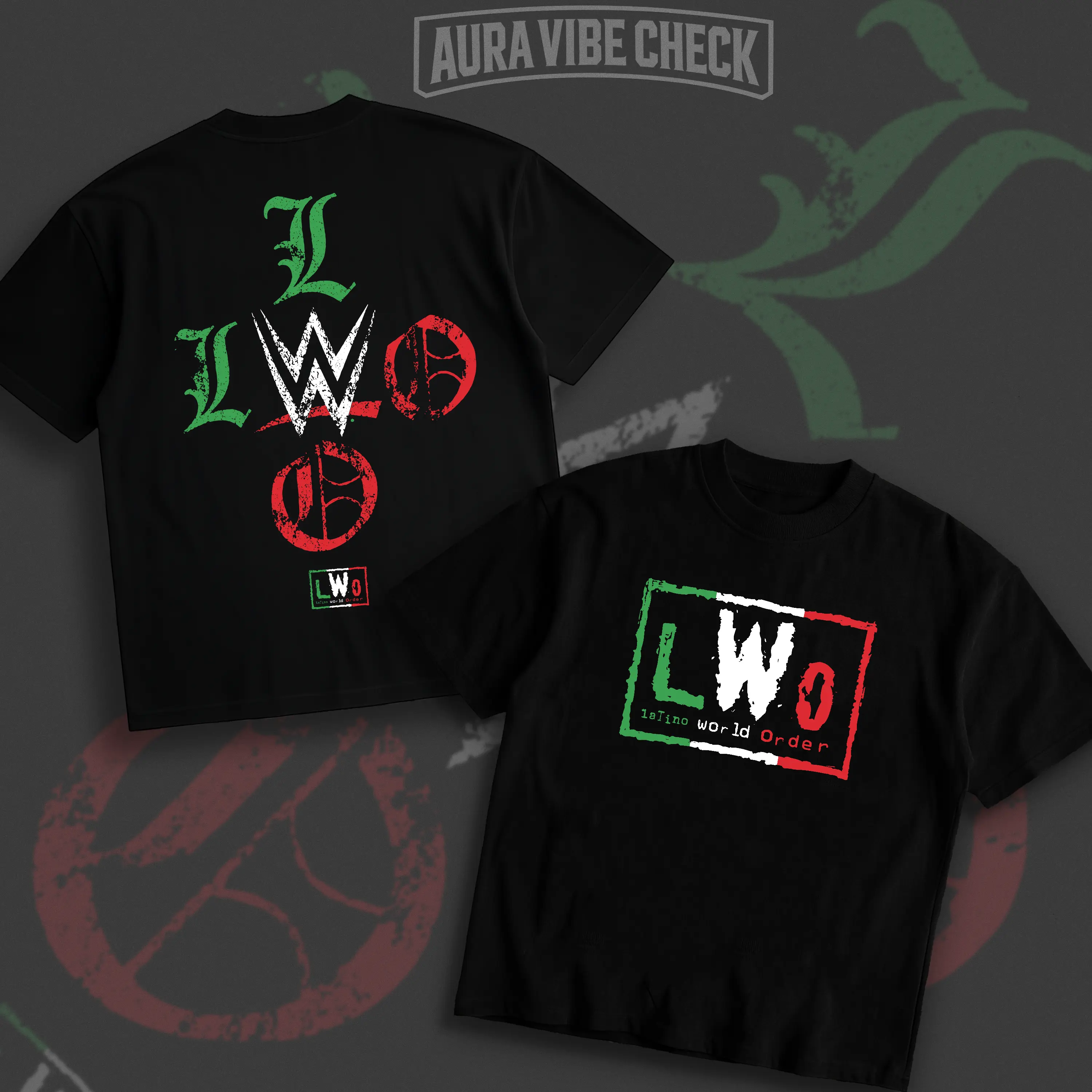Menswear Casual Short-Sleeve LwO Latino World Order WWE Graphic Tee - Retro Wrestling Black Cotton Prints T-Shirt, Streetwear Gift for Fans