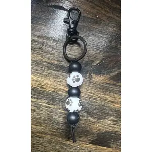 Paw Print Keychain Dangle