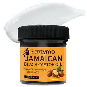 JD CONCEPT Santymo Jamaican Black Castor Oil Hair Treatment - Nourishing Formula with Shea Butter & Tea Tree Oil for Dry Hair & Sensitive Scalp, 2.82oz