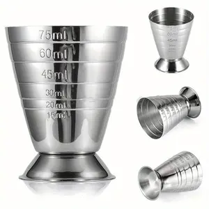 1pc Stainless Steel Wine Measuring Utensils, Measuring Glasses, Measuring Glasses with Graduations - Perfect for Measuring Cocktails & Mixed Drinks Drink Measuring Cup Ounce Cup Measuring Spoon