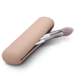 Portable Makeup Brush Case, 1 Count Lightweight Travel Makeup Brush Storage Box, Cosmetic Organizer Pouch, Beauty Organizer for Eyeliner, Brow Pencil, Makeup Brushes, Makeup Bag, Makeup Tool Organizer, Makeup Brush Holder
