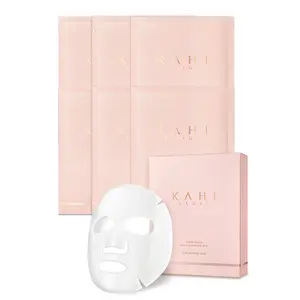KAHI Wrinkle Bounce Water Full Perfecting Hydrating Face Mask - Facial Mask Skin Care - Hyaluronic Acid Korean Sheet Mask (6EA, 1.23 oz)