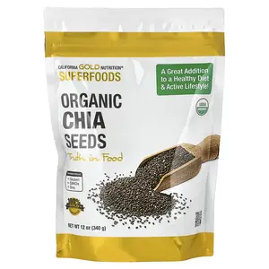 California Gold Nutrition Superfoods, Organic Chia Seeds, 12 oz (340 g)