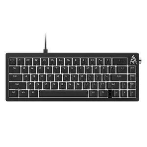 AJAZZ AK650 wired mechanical keyboard new 66% Compact Layout equipped with red switch volume knob full key hot-swappable OEM black white light DIY office gaming game