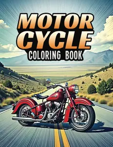 Motorcycle Coloring Book
