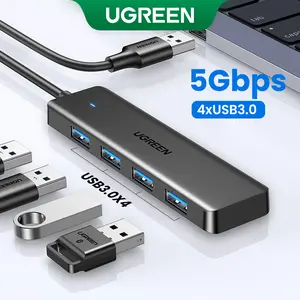 UGREEN 5Gbps USB 3.0 Hub, 4 Ports USB A/USB C Splitter, Ultra-Slim Design, Compatible with PS5, Xbox, Mouse, TikTokShopBacktoSchoolKeyboard, Flash Drive, Deals for You,September Restock，TikTokShopBlackFriday ,Tiktokshopstockup