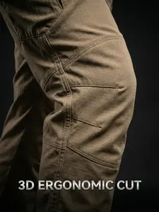 Men's Durable Work Pants Fitted, Classic, Traditional, Plain with Pockets, Multifunctional Design, Ideal for Heavy Work and Outdoor Activities, All Seasons